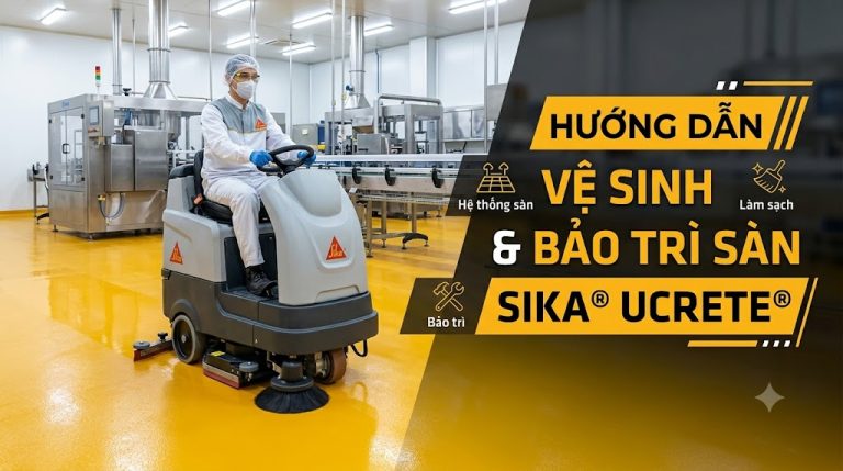Hướng dẫn vệ sinh và bảo trì hệ thống sàn Sika Ucrete